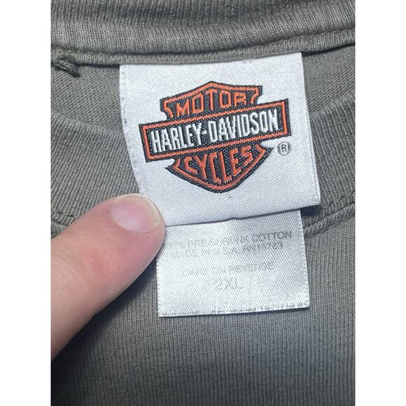 Vtg Harley Davidson POW MIA Motorcycle T-Shirt Tee 2XL Military USA Distressed - Picture 9 of 9